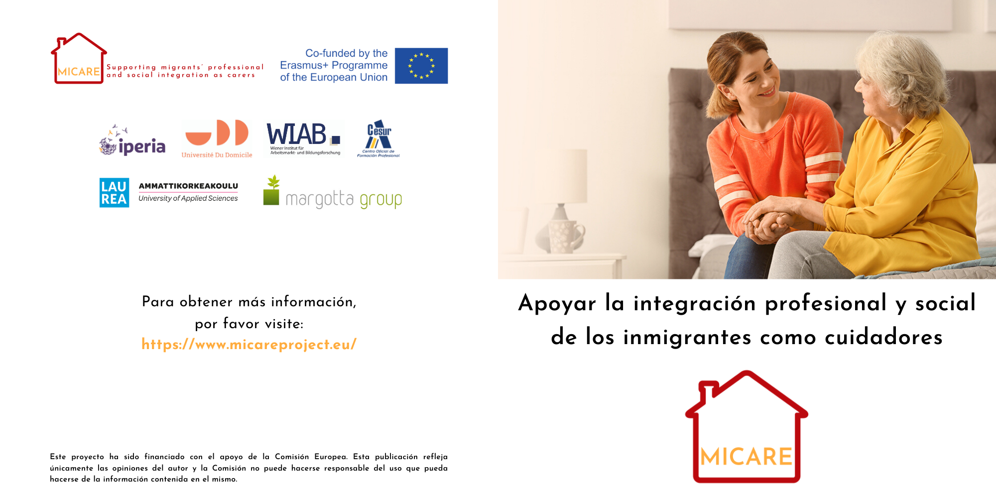 Folleto Proyecto MiCare Erasmus +